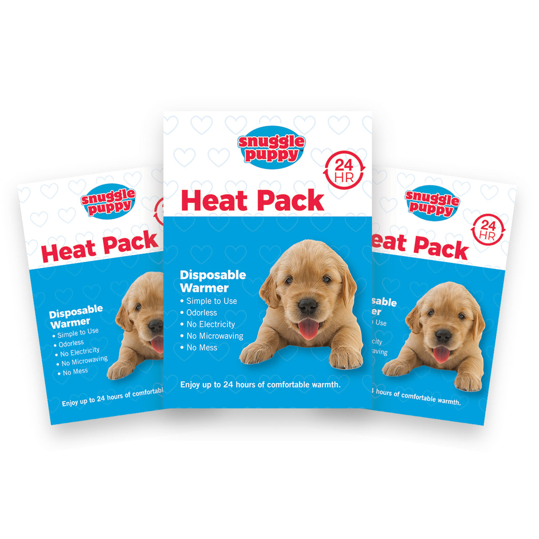 Snuggle puppy heat pack.  3 pack - Puppy Collars & Things