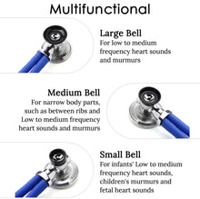 Load image into Gallery viewer, Multifunctional Doctor Stethoscope black only