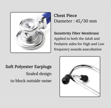 Load image into Gallery viewer, Multifunctional Doctor Stethoscope black only