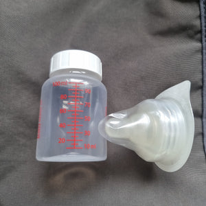 100ml bottle with a cap and Latex free teat