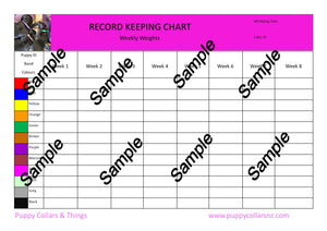 Record Keeping Charts for Breeders - Puppy Collars & Things