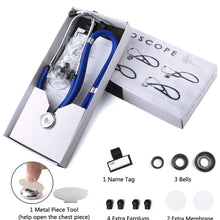 Load image into Gallery viewer, Multifunctional Doctor Stethoscope black only
